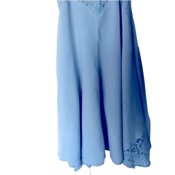Staccato Strap Lace Soft Blue Tunic Dress M - Picture 10 of 12